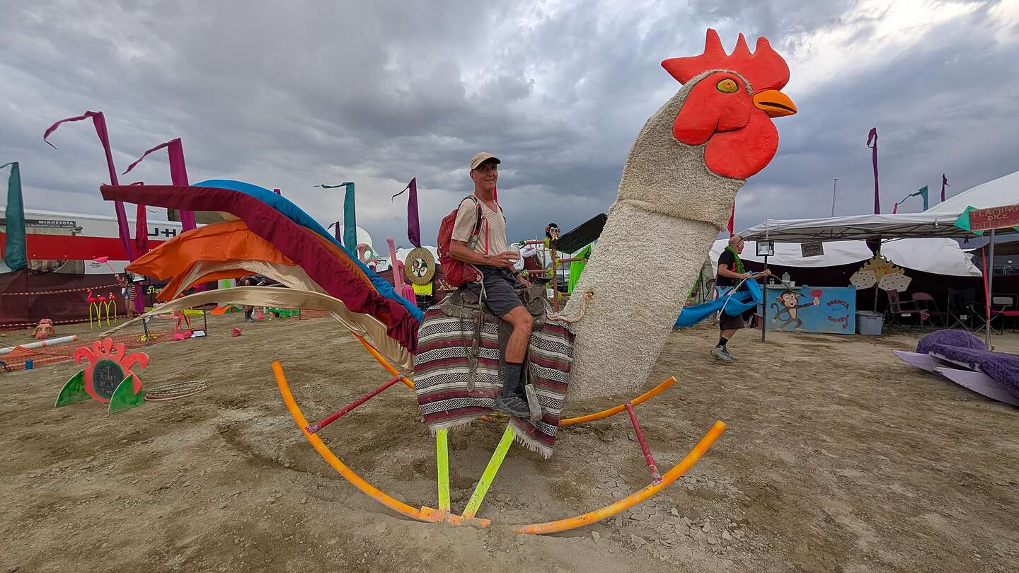 Typical day at Burning Man